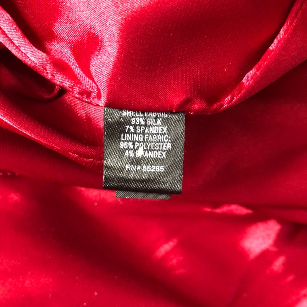 Express Silk Red Dress - Picture 8 of 8
